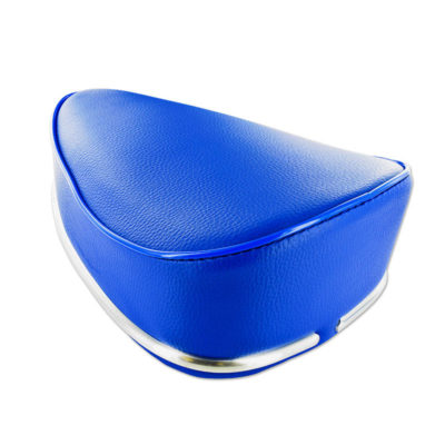 Selle Puch/universelle sans ressorts avec liste décorative bleu