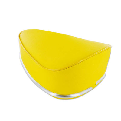 Selle Puch/universelle sans ressorts avec liste décorative jaune