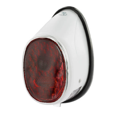 Feu arrière vélomoteur Classic blanc mat (BAY15d)