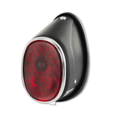 Feu arrière vélomoteur Classic noir mat Oldschool (BAY15d)