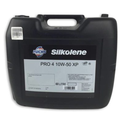 Huile moteur 4T 10W-50 Silkolene Pro 4 XP total synthétique 60 L