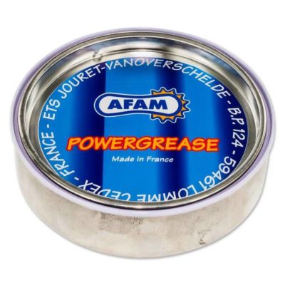 Graisse chaîne AFAM POWERGREASE 230g blanc boîte en fer-blanc