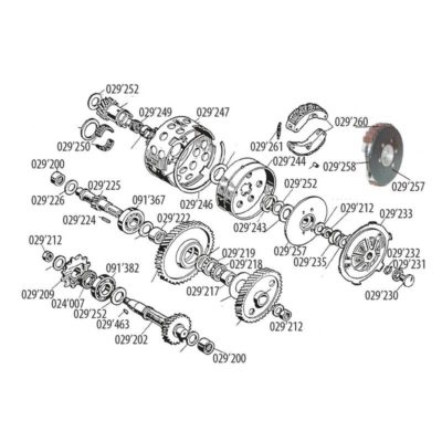 Moyeu embrayage Beta 521