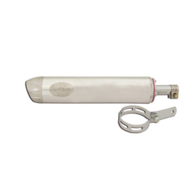 Silencieux  Alu Cross chrom 70x270mm (raccord 22mm)