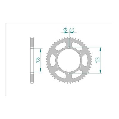 Couronne acier 420 / 53 dents