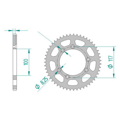 Couronne acier 420 / 58 dents
