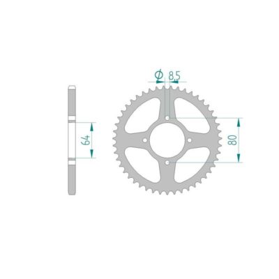 Couronne acier 420 / 34 dents