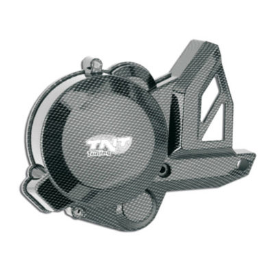 Couvercle allumage Derbi Senda carbon look 2006 ->