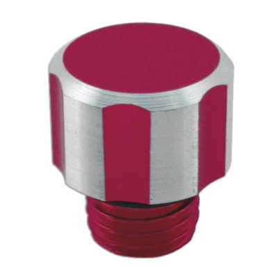 Bouchon huile 2-temps alu rouge anodisé PRIX NET