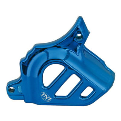 Couvercle pignon Minarelli AM6 bleu anodisé