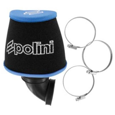 Filtre à air Polini Air Box Big EVO (raccord 48mm) 90° noir