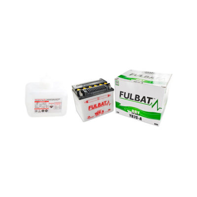 Batterie YB7C-A FULBAT ouverte avec pack acide FB7C-A