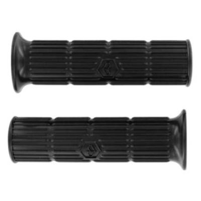 Poignées caoutchouc noires Vespa PX, PE (24/24mm)