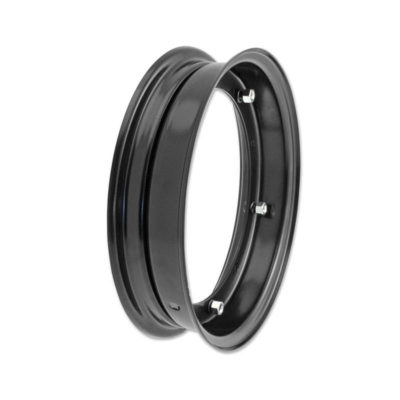 Jante acier noire 2.1x10 pouces pour Pneu 3.00-3.5 - 10 (R.O. 84629)