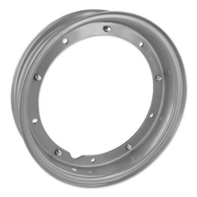 Jante acier argent 2.1x10 pouces pour Pneu 3.00-3.5 - 10