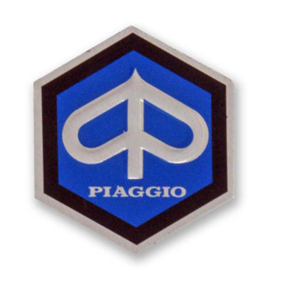 Emblème PIAGGIO avec logo 26mm en aluminium