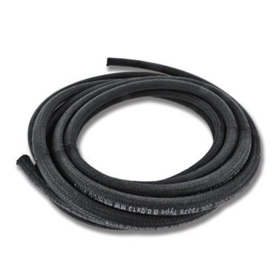 Tuyau d’essence 8x13mm noir vintage, cordelé (5m)