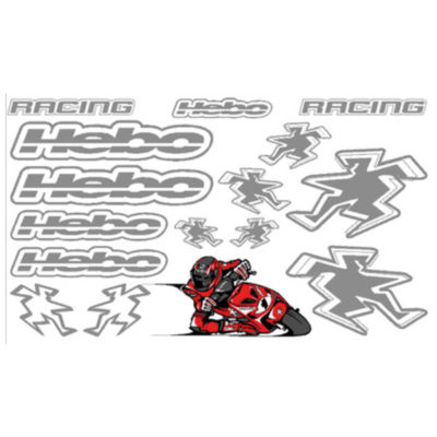 Hebo sticker set racing gris PRIX NET