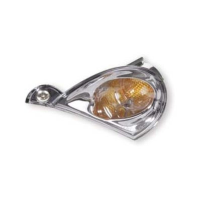 Verre de clignotant avant droite blanc CE