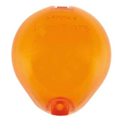 Verre de clignotant avant orange CE