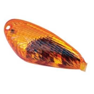 Verre de clignotant avant gauche orange CE