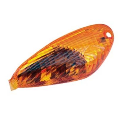 Verre de clignotant avant droite orange CE