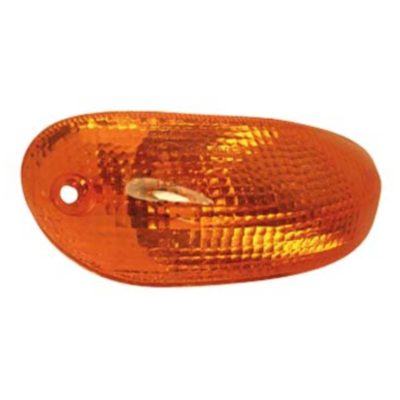 Verre de clignotant avant gauche orange CE