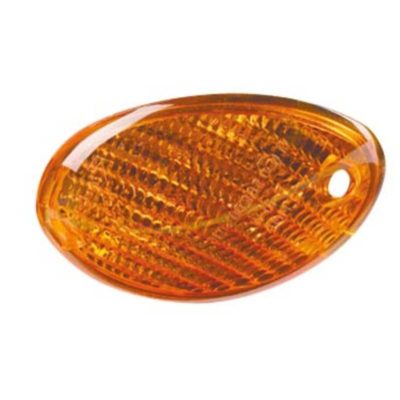 Verre de clignotant avant droite orange CE