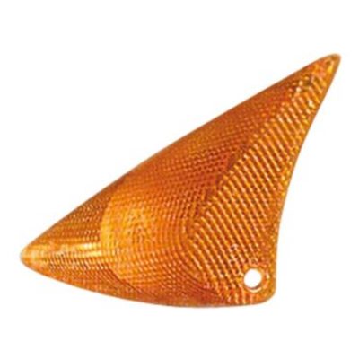 Verre de clignotant avant droite orange CE