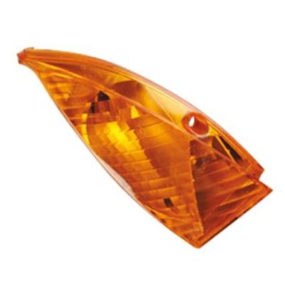 Verre de clignotant avant droite orange CE