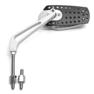 rétroviseur gauche/droite Mad Max Alu blanc M8