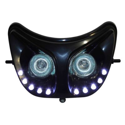 Phare 2 x halogen et LED`s Derbi Senda 50