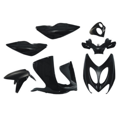 Habillage complet de 7 pièces Yamaha Aerox/MBK noir métalisé