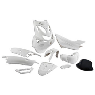 Kit habillage STR8 Aprilia SR50 98-04 10pcs blanc PRIX NET