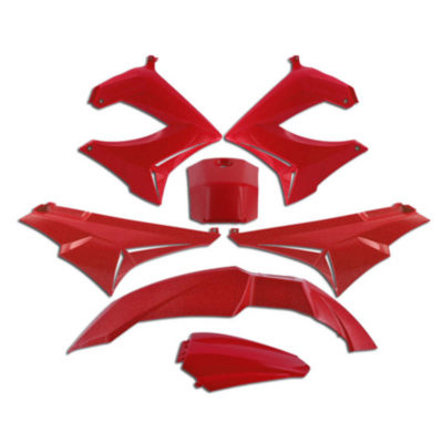 Kit 7pcs habillage Derbi Senda DRD/XTREM 2003 rouge