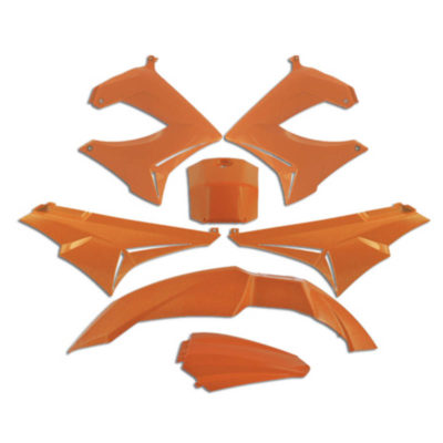 Kit 7pcs habillage Derbi Senda DRD/XTREM 2003 orange