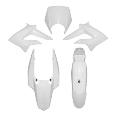 Kit 5pcs habillage Derbi Senda DRD blanc 2011->