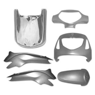 Kit habillage noir 6pcs Honda SH125/150 01-04 gris PRIX NET
