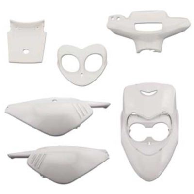 Kit carénage 6pcs MBK Booster Rocket blanc PRIX NET