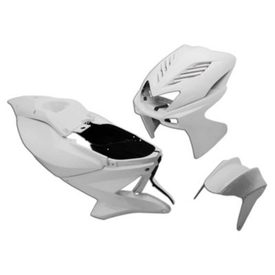 Habillage Replay 8pcs Yamaha Aerox blanc