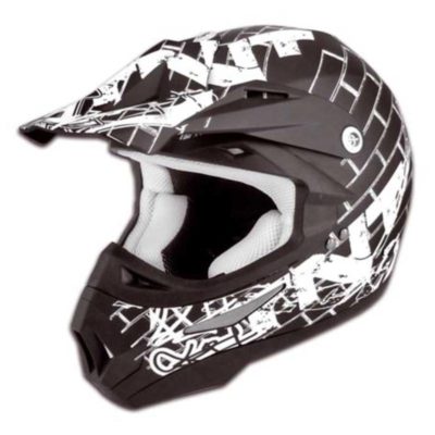 Casque Cross poly street noir/blanc XS