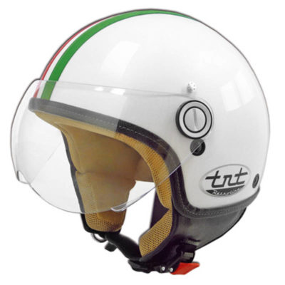 Casque TNT Jet poly Italia blanc S
