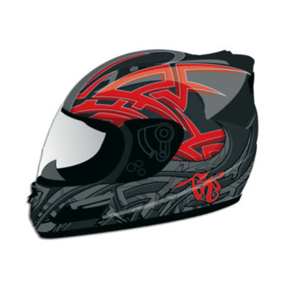 Casque pour enfants noir-gris S 48.5 cm