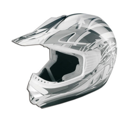 Casque cross  viper 3 blanc/gris S PRIX NET