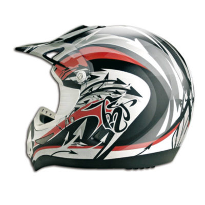 Casque cross Viper3 noir/blanc/rouge XXL