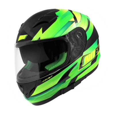 Casque integral Noend Race racing green avec visière soleil M