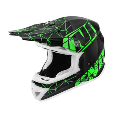 Casque cross Noend Origami noir-vert XL