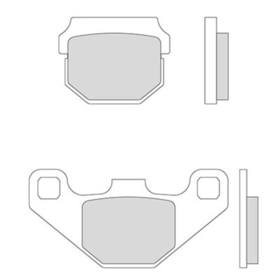 Plaquette de frein arrière Malossi sport (comme 780940) paire