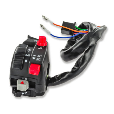 Commutateur pour guidon Ø22mm Moto/Quad/universel noir mat