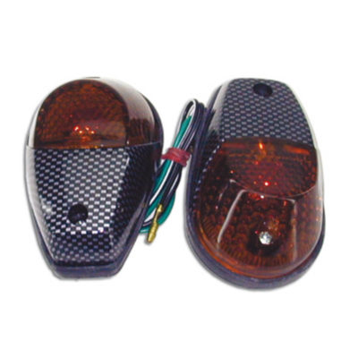 Paire clignos TNT Flat carbon/fumé